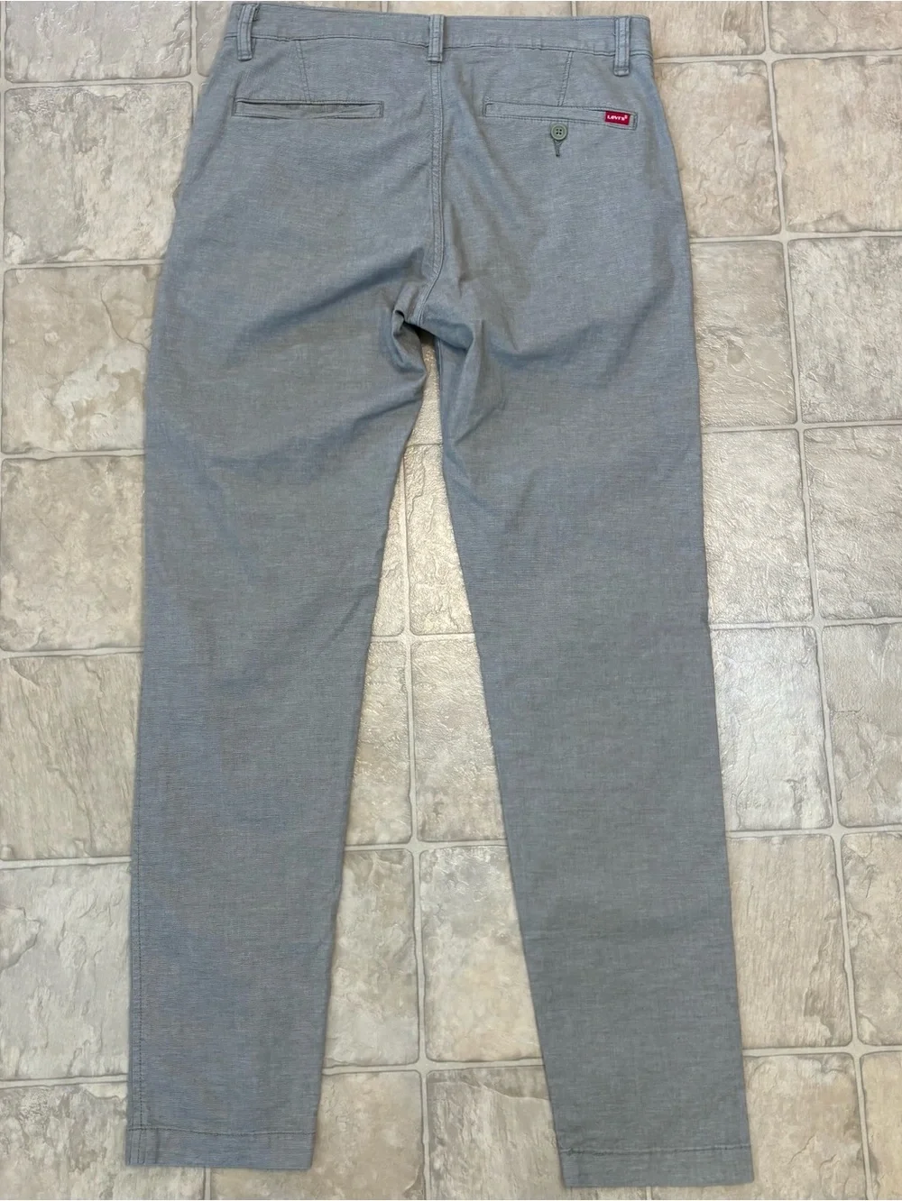 EUC Levi's XX Chino Standard Taper Pants, Men Sz 32x34, Heather Light Olive Gray